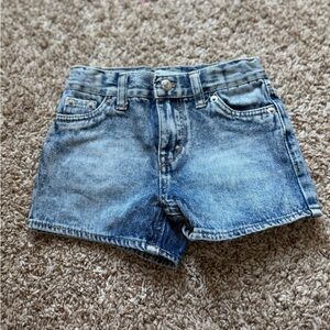 Kids Levi's Washed Light Blue Denim Shorts